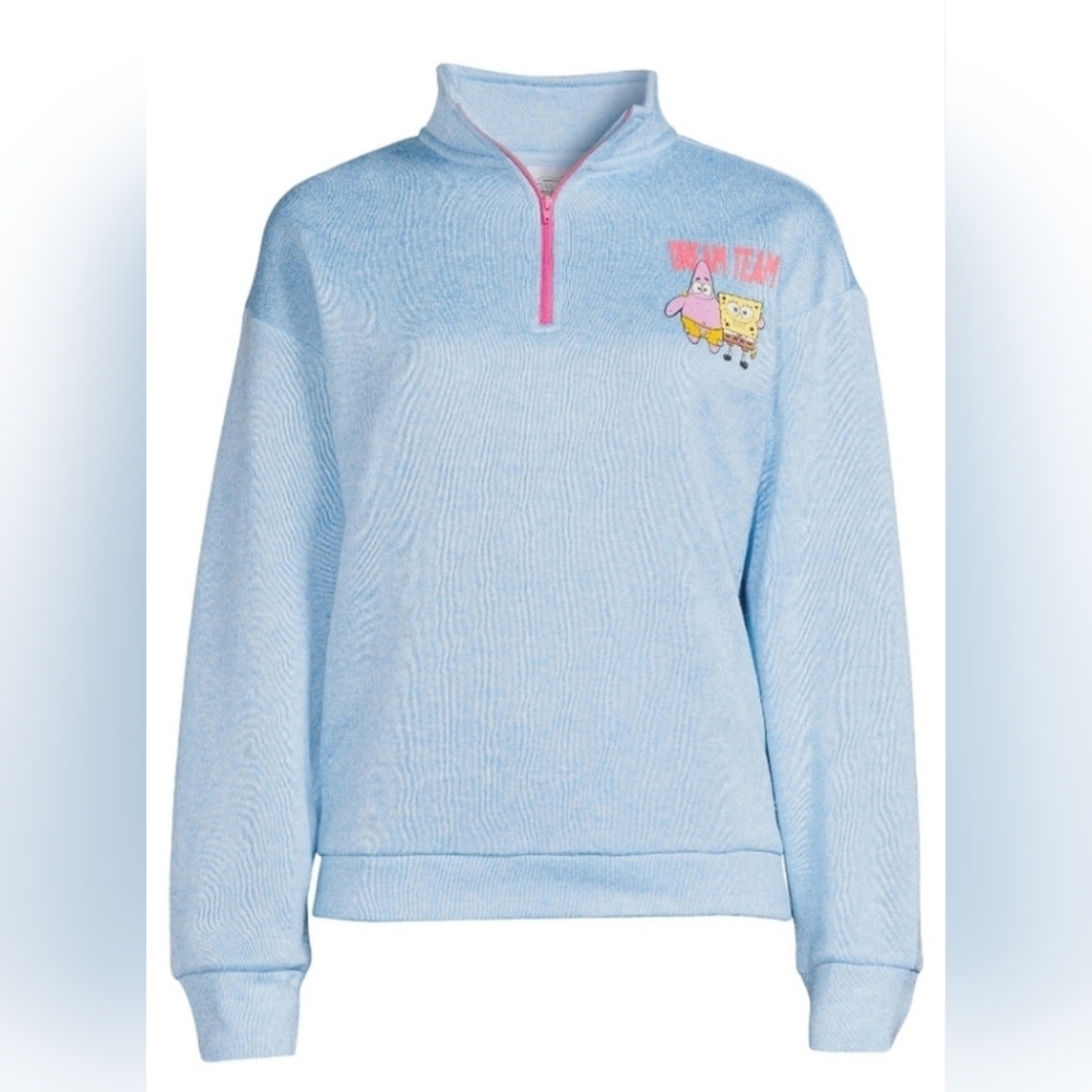 Spongebob Squarepants Dream Team Sweater Blue Large
